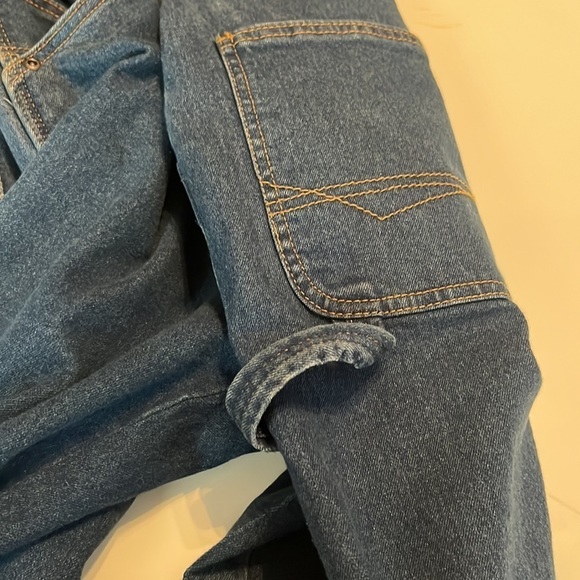 Smith's Workwear Stretch Relaxed Fit Carpenter Jean Dark Blue Size 34x34 - Picture 10 of 14